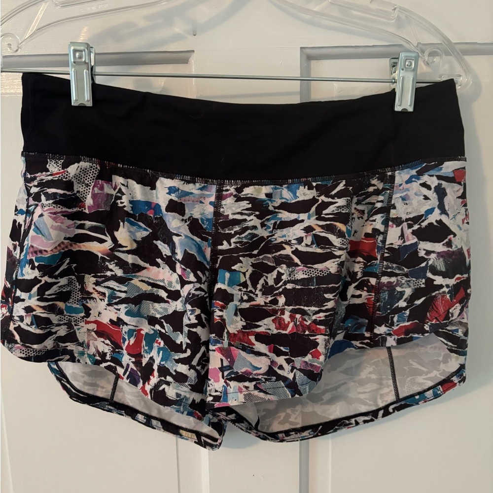 lululemon athletica Multicolor Athletic Shorts with Black Waistband